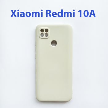 Чехол накладка для Xiaomi Redmi 10A бежевый