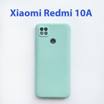 Чехол накладка для Xiaomi Redmi 10A голубой