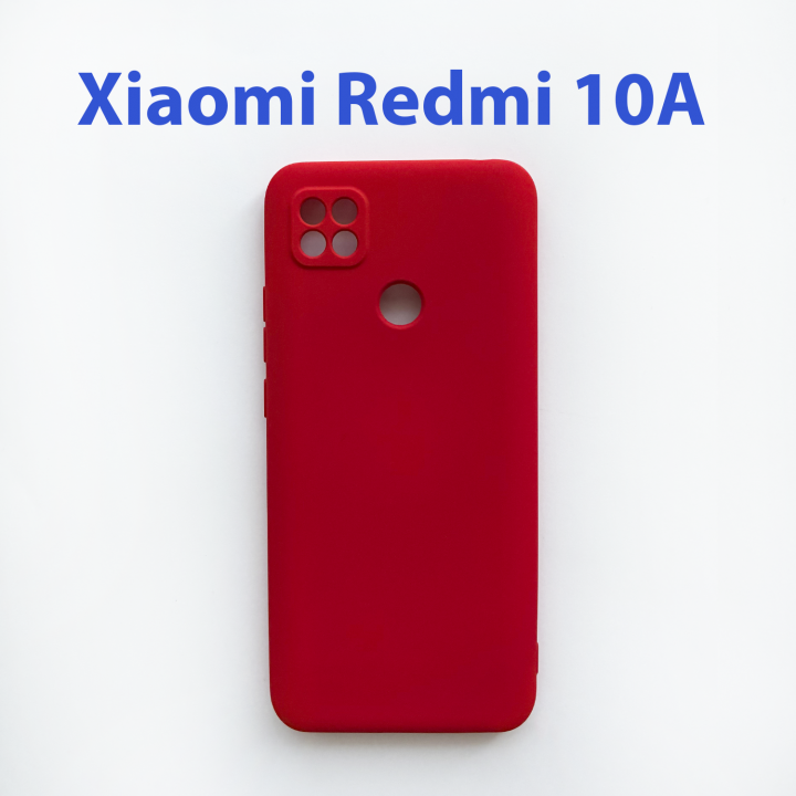 Чехол накладка для Xiaomi Redmi 10A красный