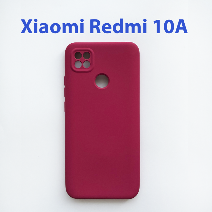 Чехол накладка для Xiaomi Redmi 10A малиновый