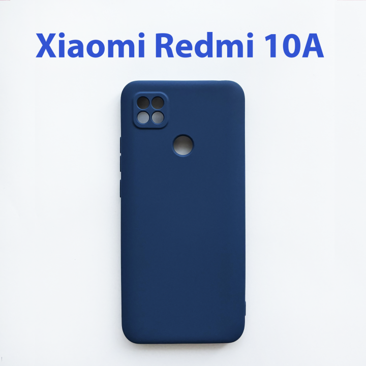 Чехол накладка для Xiaomi Redmi 10A синий