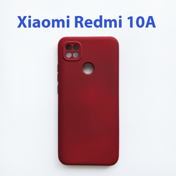 Чехол накладка для Xiaomi Redmi 10A вишневый