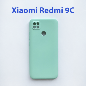 Чехол накладка для Xiaomi Redmi 9C голубой