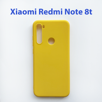 Чехол накладка для Xiaomi Redmi Note 8, Note 8t желтый