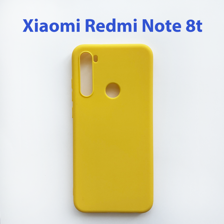 Чехол накладка для Xiaomi Redmi Note 8, Note 8t желтый