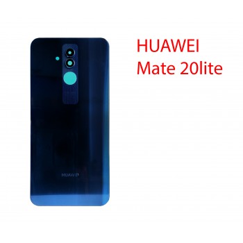 Задняя крышка (стекло) для Huawei Mate 20 Lite SNE-LX1 в сборе (синий)