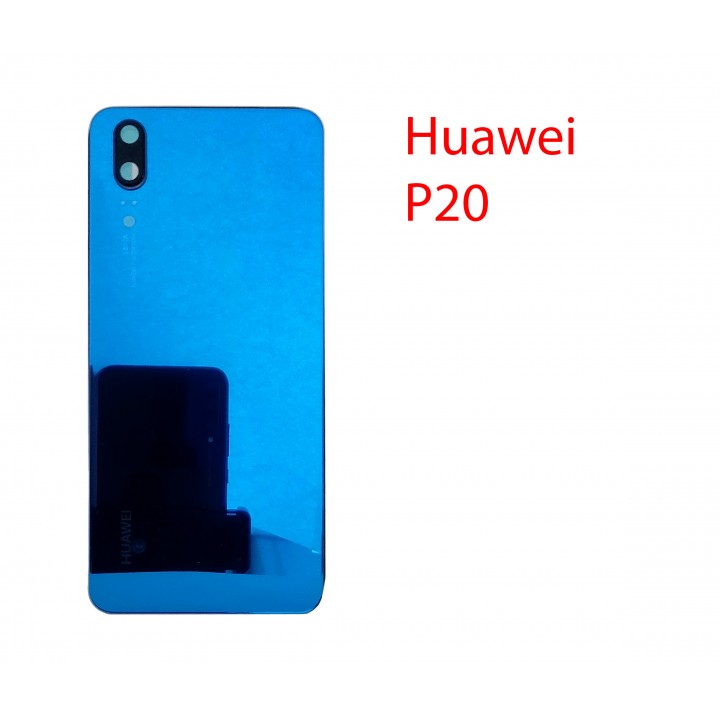 Задняя крышка (стекло) для Huawei P20 (EML-L29, EML-L29C, EML-AL00)  в сборе полночный синий