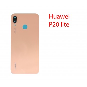 Задняя крышка (стекло) для Huawei P20 Lite (ANE-LX1) в сборе розовая сакура