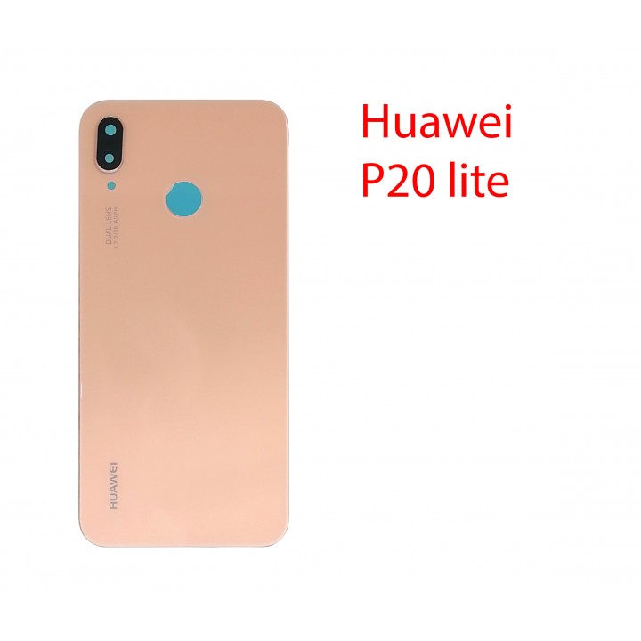 Задняя крышка (стекло) для Huawei P20 Lite (ANE-LX1) в сборе розовая сакура