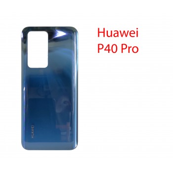 Задняя крышка (стекло) Huawei P40 Pro ELS-NX9 серебро