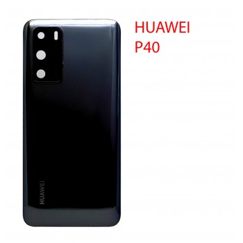 Задняя крышка (стекло) Huawei P40 (ANA-NX9) черный