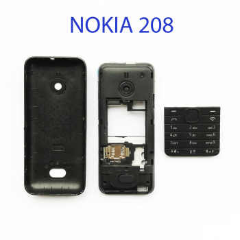 Задняя крышка в сборе для Nokia 208 черный