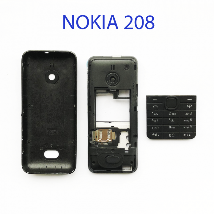 Задняя крышка в сборе для Nokia 208 черный