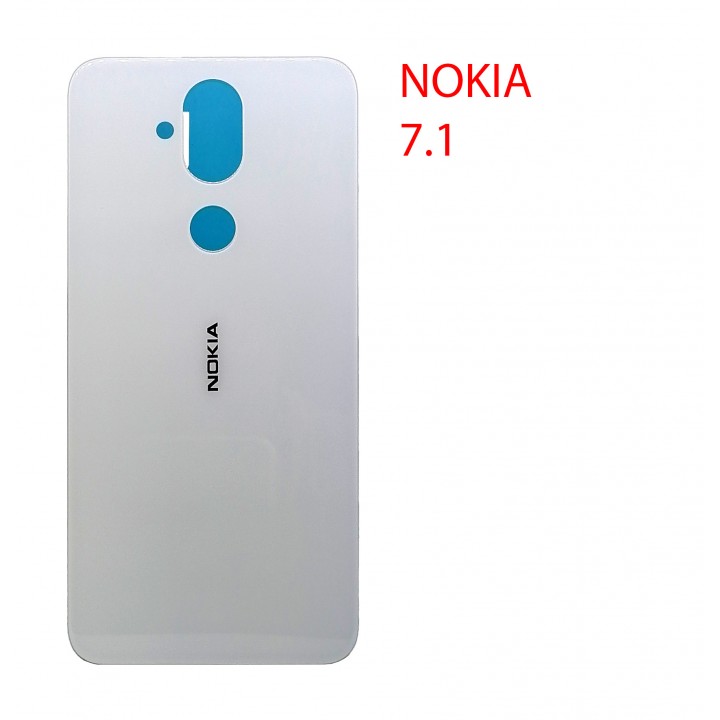 Задняя крышка (стекло) для Nokia 7.1 (белый)