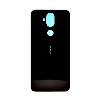 Задняя крышка (стекло) для Nokia 8.1 (черный)
