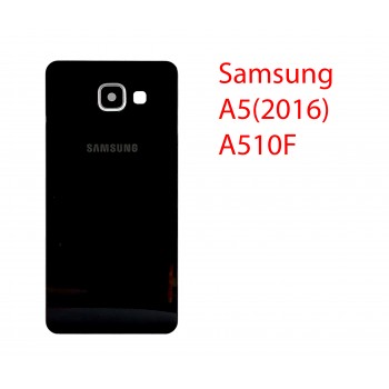 Задняя крышка (стекло) для Samsung Galaxy A5 (2016) A510F в сборе чёрная