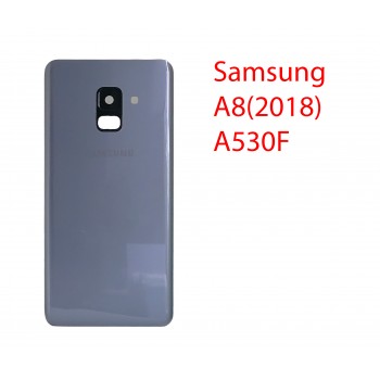 Задняя крышка (стекло) для Samsung Galaxy A8 (SM-A530FZKDSER) в сборе серая орхидея