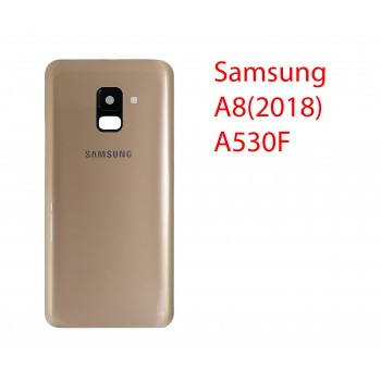 Задняя крышка (стекло) для Samsung Galaxy A8 (SM-A530FZKDSER) в сборе золотой