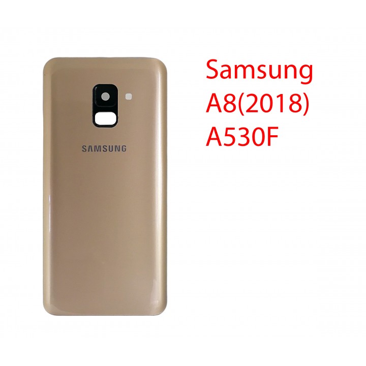 Задняя крышка (стекло) для Samsung Galaxy A8 (SM-A530FZKDSER) в сборе золотой