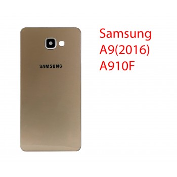 Задняя крышка (стекло) для Samsung Galaxy A9 Pro 2016 SM-A910F в сборе золотой