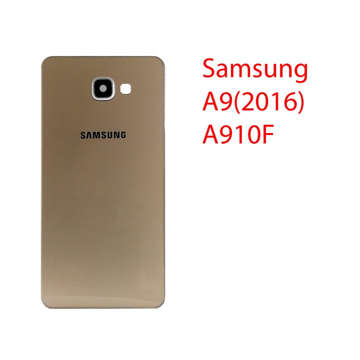 Задняя крышка (стекло) для Samsung Galaxy A9 Pro 2016 SM-A910F в сборе золотой
