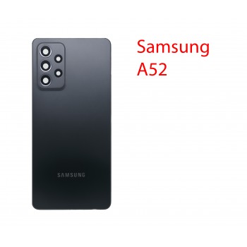 Задняя крышка для Samsung Galaxy A52 SM-A525F в сборе (черный)