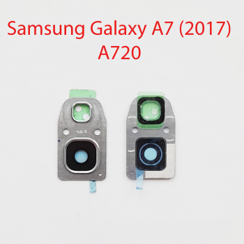 Стекло камеры в сборе для Samsung Galaxy A7 2017 A720F голубой
