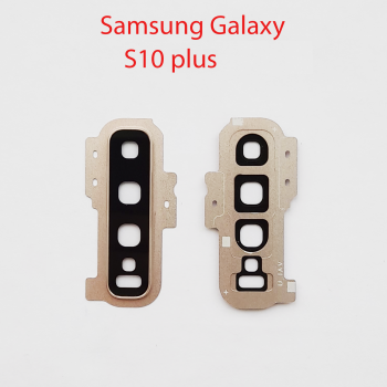 Стекло камеры в сборе для Samsung Galaxy s10 plus золото