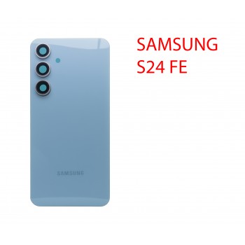 Задняя крышка (стекло) для Samsung Galaxy S24 FE SM-S721B голубой