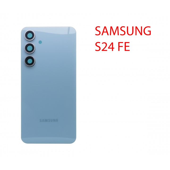 Задняя крышка (стекло) для Samsung Galaxy S24 FE SM-S721B голубой