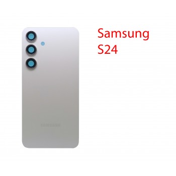 Задняя крышка (стекло) для Samsung Galaxy S24 SM-S921B в сборе серый