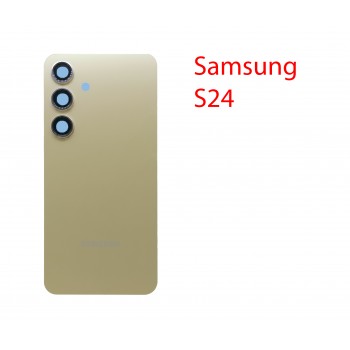 Задняя крышка (стекло) для Samsung Galaxy S24 SM-S921B в сборе желтый
