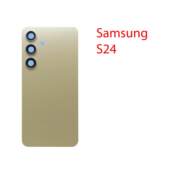 Задняя крышка (стекло) для Samsung Galaxy S24 SM-S921B в сборе желтый