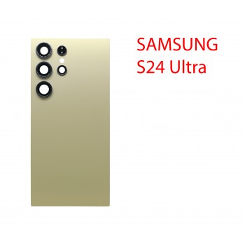 Задняя крышка (стекло) для Samsung Galaxy S24 Ultra SM-S928B желтый
