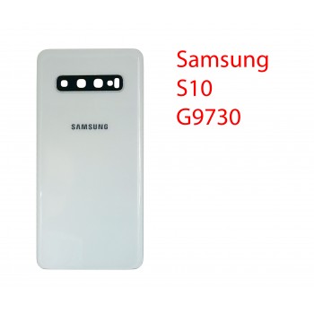 Задняя крышка для (стекло) Samsung Galaxy S10 (G9730) в сборе белый