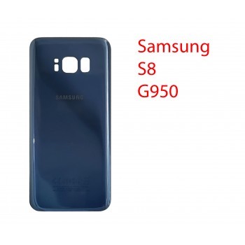 Задняя крышка для (стекло) Samsung Galaxy S8 (G950FD) темно синий