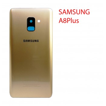 Задняя крышка (стекло) для Samsung Galaxy A8+ (SM-A730F) в сборе золотистый