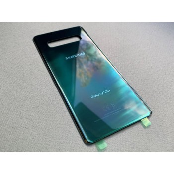 Задняя крышка (стекло) для Samsung Galaxy S10+ (G975) аквамарин