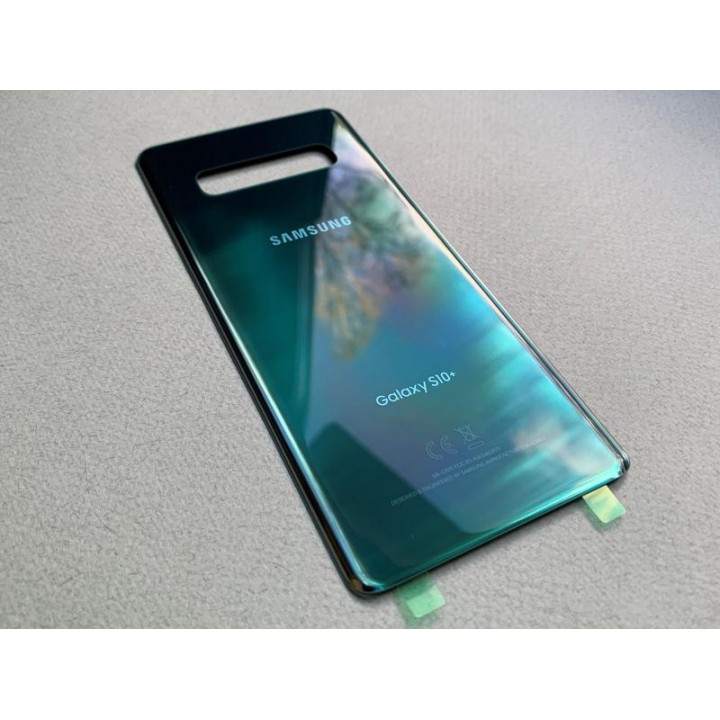 Задняя крышка (стекло) для Samsung Galaxy S10+ (G975) аквамарин