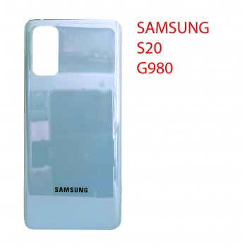 Задняя крышка (стекло) для Samsung Galaxy S20 SM-G980F (голубой)
