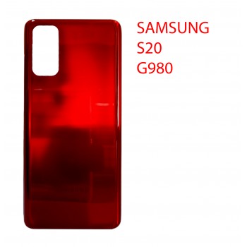 Задняя крышка (стекло) для Samsung Galaxy S20 SM-G980F (красный)
