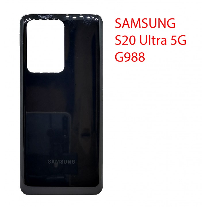 Задняя крышка (стекло) для Samsung Galaxy S20 Ultra 5G SM-G988B (черный)