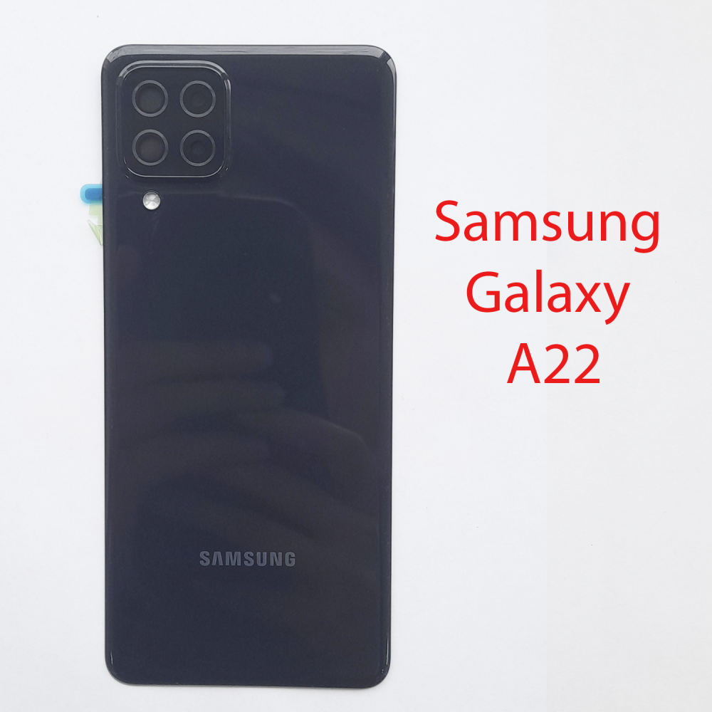 Задняя крышка для Samsung Galaxy A22 SM-A225F (черный) купить в Минске.