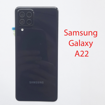 Задняя крышка для Samsung Galaxy A22 SM-A225F в сборе (черный)