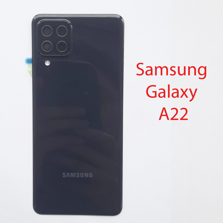 Задняя крышка для Samsung Galaxy A22 SM-A225F (черный)