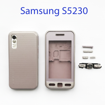 Задняя крышка в сборе для Samsung GT-S5230 серебро