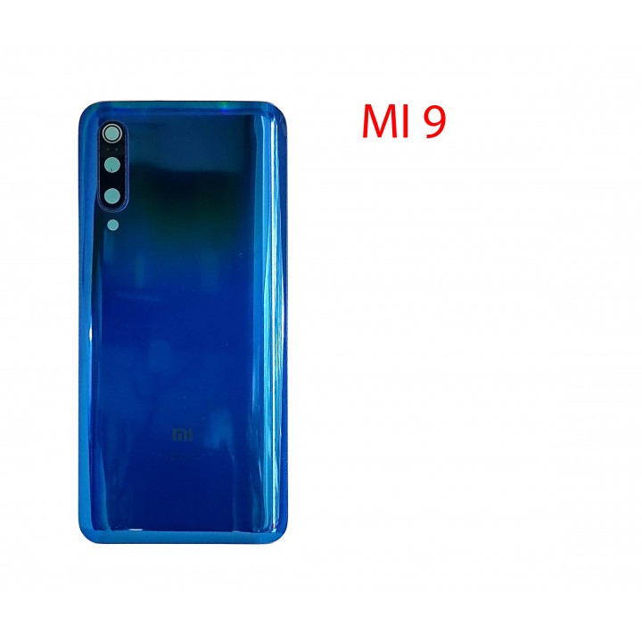 Задняя крышка (стекло) для Xiaomi Mi 9 в сборе (синий)