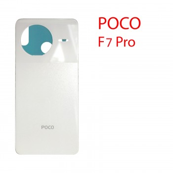 Задняя крышка (стекло) для Poco F7 Pro серебро