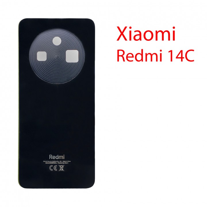 Задняя крышка (стекло) для Xiaomi Redmi 14C черный