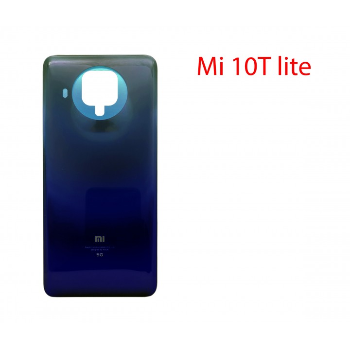 Задняя крышка (стекло) для Xiaomi Mi 10T Lite синий